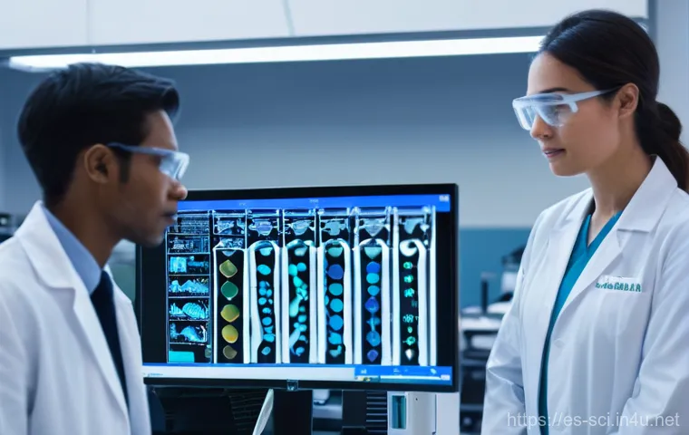 크리스퍼 유전자 가위 원리 - **Prompt 1: CRISPR in Human Medicine - Hope and Healing**
A bright and modern medical research l...