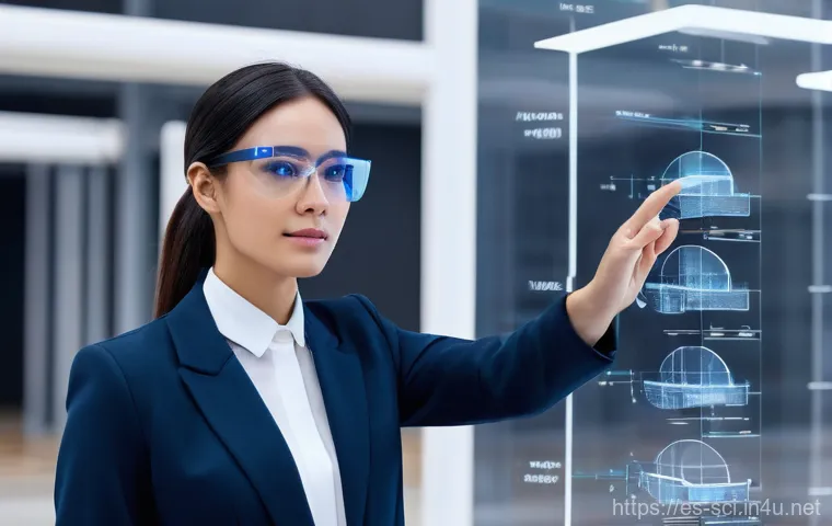 가상 현실과 증강 현실 기술 - **Modern Living: Fitness and Smart Shopping:** A dynamic scene featuring a young adult, approximatel...