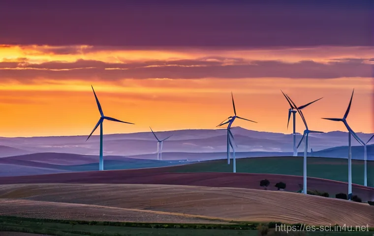 풍력 발전과 블레이드 설계 - Image Prompt 1: The Invisible Dance of Wind in La Mancha**